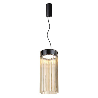 Подвес 15,5*15,5*169 см,  LED*W, 4000 К, Odeon Light Pillari, черный 5047/10L