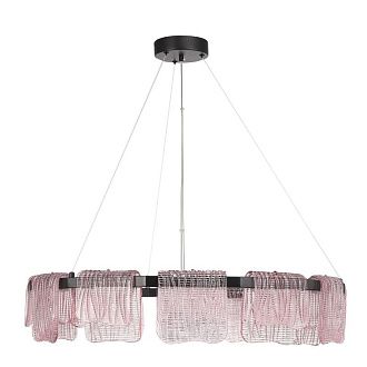 Подвесная люстра 80*150 см, 1*LED*66W, 4000K, ST-Luce Voile SL6021.403.66, черный