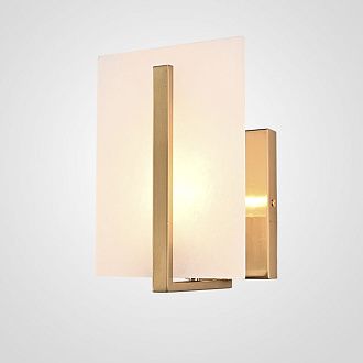 Бра Marble square Wall Lamp 18*18*24 см, 1*E27*60W, ImperiumLoft 44.235, Латунь