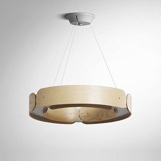 Подвесной светильник RANGE 1 D55 Light wood 16*61*61 см, 1*LED*100W, 3000, 4000, 5000K, ImperiumLoft RANGE01, Коричневый