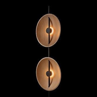 Торшер 170 см, 10W, 3000K, Loft IT Wood 10451F, черный-дерево