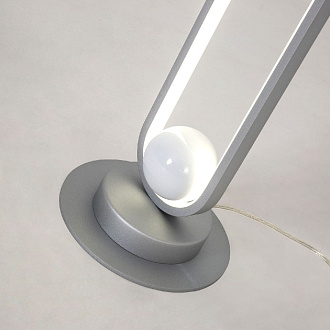 Торшер 154 см, 62W, 4000K, F-Promo Altus 4222-1F, серебро