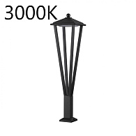 Светильник 80 см, 12W, 3000K, ODEON LIGHT BEARITZ 6655/12GL3, черный