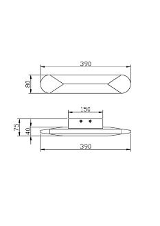 Бра 7,5*39*8 см, LED, 8W, 3000К, Maytoni Motion MOD276WL-L8B3K черный