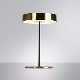 Настольная лампа 38 см, Arte Lamp ELNATH A5038LT-3PB, латунь-черный