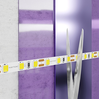 Светодиодная лента 12В 2835 9,6Вт/м 3000K 5м IP20 5мм Maytoni Technical Led Strip 20010, цена за метр, катушкой по 5 м