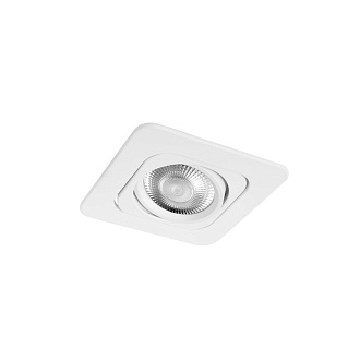 Встраиваемый светильник 10*10*2,5 см, GU10 LOFT IT Trick 10342 White белый, вр 7,5 см