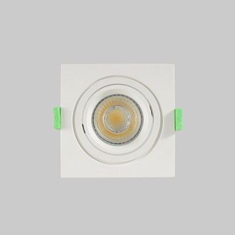 Встраиваемый светильник 9 см, Crystal Lux CLT 002C1 WH V2, белый, вр 8 см