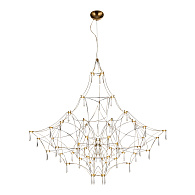 Светильник светодиодный 120*120*100-200 см, *LED, 57W, 3000K ST Luce Gravetta SL6601.213.114, золотистый
