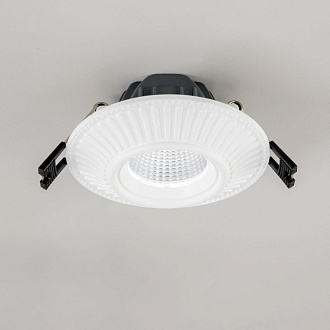 LED светильник 10 см, 7W, 3500K, Citilux Дзета CLD042NW0, белый полимер, вр 8 см