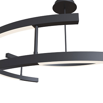 Люстра на штанге 83*83*85 см, LED, 3000К-4000К, Maytoni LINE  MOD016PL-L52BK черный