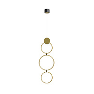 Подвесной светильник 26*8*376 см, LED, 3000К, Maytoni LINK MOD357PL-L20BS3K латунный