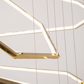 Подвесная люстра Vesanto Cameron Design House D40+50+60+70+80+90+100+110+120+150 **500 см, 10*LED*100W, 4000K, ImperiumLoft 40.2477, Золотистый