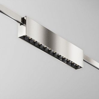 Трековый светильник  TR150-1-12W4K-M-PT 23,2*2,4*-4,85 см, *LED*12W, 4000K, Maytoni technical FLARITY TR150-1-12W4K-M-PT, Платина