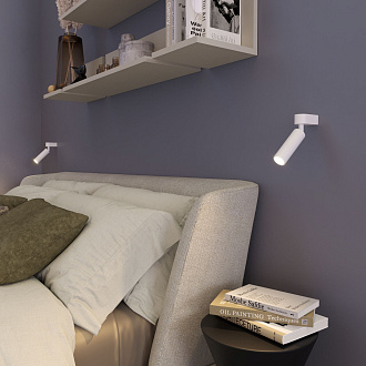 Бра 6,5*3,7*15,5 см,  LED*3W, 4200 К, Eurosvet Pitch 20143/1 LED, белый