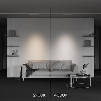 Трековый трехфазный светильник 38 см, 10W, 4000K, Maytoni Points TR195-3-10W4K-M-W, белый