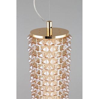 Подвесной светильник 15*105-210 см, 1*LED, 29W, 3000K, Aployt Ozann APL.331.26.29, золотой