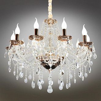 Подвесная люстра 75*65-55 см, 10*E14, 40W, Omnilux Omnilux 748 OML-74803-10, золотой