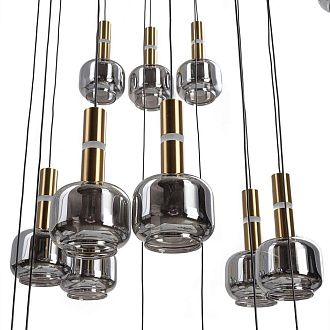 Люстра подвесная *105*30-500 см, 48*G9*15W, Citilux Lass CL249051, Золото\Черный