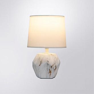 Настольная лампа 25 см, Arte Lamp ZIBAL A5005LT-1WH, белый