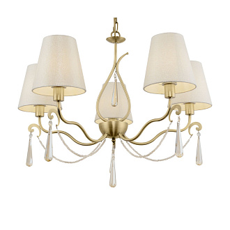 Подвесная люстра Freya Madeline FR2019PL-05BS, диаметр 70 см, бронза