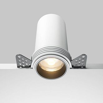 Встраиваемый светильник 6*12 см, вр 7 см, *LED*12W, 3000K, Maytoni Focus led DL125-L12-3K-TRS-W, Белый