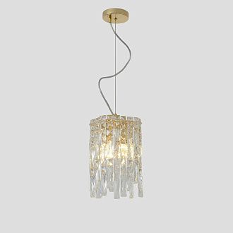 Светильник подвесной *20*30-82-152 см, 2*E14*40W, Crystal Lux Abril ABRIL SP2 GOLD, Золото