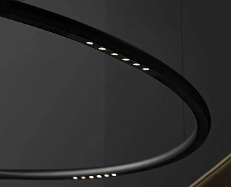 Подвесная люстра 81 см, 42W, 3000K, Italline IT013-6022 black 3000K, черный