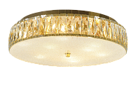 Люстра Ø600 x H140, мм, 9*40W (360W), GOLD+CLEAR (Золото + Прозрачный Хрусталь) NewRgy 5653E/9A GOLD+CLEAR