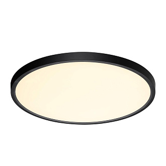 Cветильник 49,5*2,5 см, LED 40W, 3000/4000 К, IP40, белый/черный, пластик Sonex Alfa Black, 7660/40L