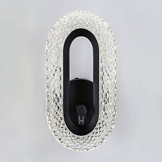 Настенный светильник 12x10xсм, LED, 8Вт, 4000K, Modelux MS.1120.01 BK Черный