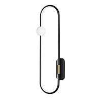 Бра 60 см, 20W, 3000K, Lumion Harlow 5607/20WL, черный