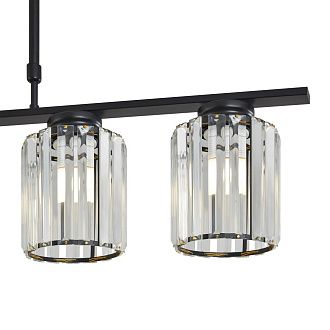 Люстра 100*14*-81 см, 5*E27*200W, Freya  FR5474PL-05B, Черный