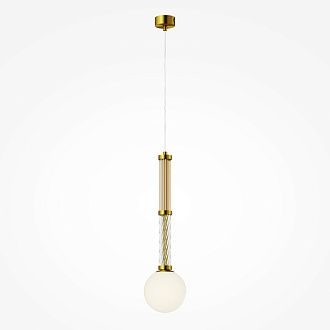 Накладной светильник 12*12*349,5 см, 1*G9, 28W, Maytoni TEATRO MOD287PL-01BS латунный