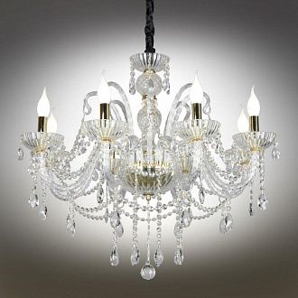 Подвесная люстра 73*78-128 см, 8*E14, 40W, Omnilux Omnilux 701 OML-70103-08, золотой