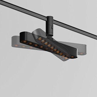 Трековый светильник 27,5*3,5*-11,7 см, *LED*20W, 3000K, Maytoni technical FLEXITY TR203-1-10W3K-S-B, Черный