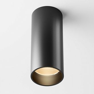 Накладной светильник 5,2*5,2*12,5 см,  LED, 12W, 3000К, Maytoni Technical FOCUS LED C056CL-L12B2.7K-W-B черный