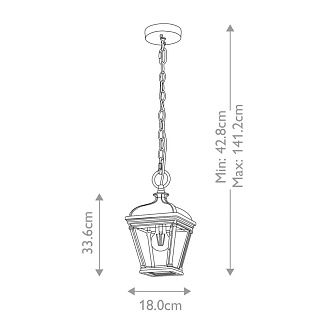 Подвесной фонарь Elstead Lighting, Арт. BAYVIEW-8M-BK