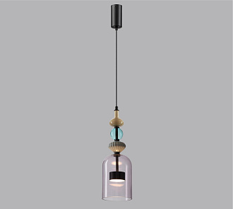 Подвес 13,5*13,5*151 см,  LED*W, 4000 К, Odeon Light Palleta, черный 5046/12LA