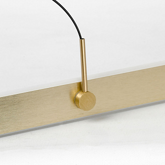 Линейно-подвесной светильник 90*6*35/120 см, 1*led*29W 3000K Lussole Taylor LSP-7233 матовое золото