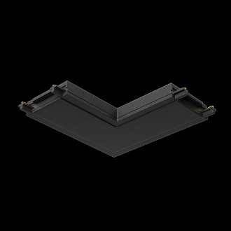 Конектор питания угловой Radity черный для накладной трековой системы Maytoni Technical Magnetic track system Radity TRA084CL-11B черный
