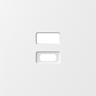 Donel A07 матовый белый накладка для розеток USB, серия DB, DE28633
