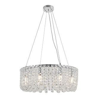 Люстра подвесная *60*35-100 см, 8*E14*60W, Lussole Starr LSP-6020, хром