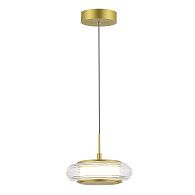 Подвесной светильник 20*120 см, 1*LED*7W, 3000K, ST-Luce Frittela SL6239.203.01, золото матовое
