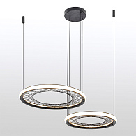 Люстра подвесная 110*61*35/150 см, 1*LED*77W Lussole Macon LSP-7306 черный