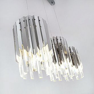 Подвесная люстра 75*20*130 см, Е 27 3x60W, Хром MODELUX ML.20207.3R CR