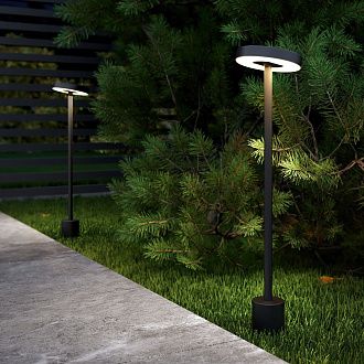 Уличный светильник 11*11*50 см, LED, 12W, 4000K, Elektrostandard Verano 35185/S,