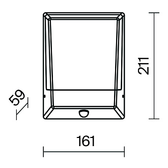 Светильник настенный 16,1*5,9*21,1 см, LED, 9W, 3000К, Maytoni Row O448WL-L9GF3KSR серый