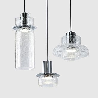 Подвесной светильник 9x22x17см, LED, 10Вт, 3000 / 6500К, Modelux MS.1412.220 CR Хром