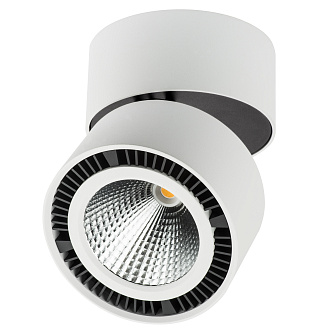 Светильник накладной 12,6 см, LED*40W, 4 000 К, Белый; Черный Lightstar Forte Muro 214850